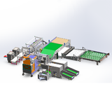 HJ Bedding Pillow Core Production Line - One Head Quilt Assembly Line, One Head Pillow   Assembly Line